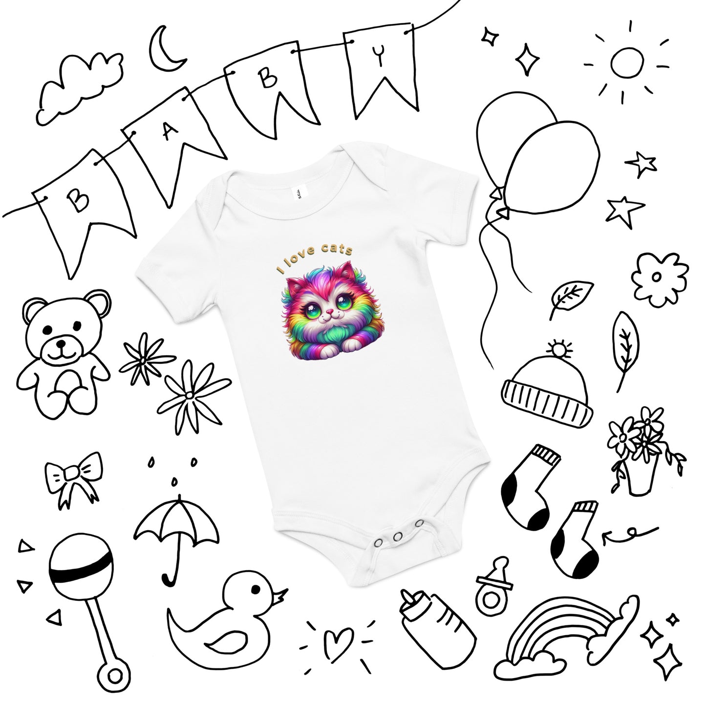 Baby short sleeve one piece