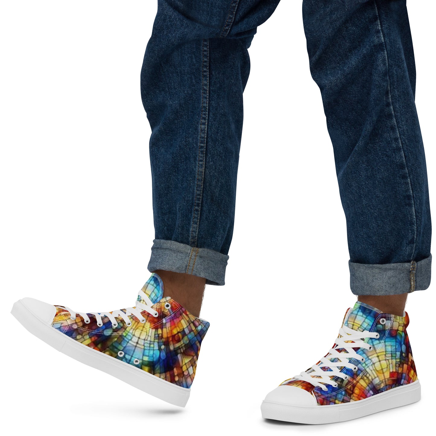 Men’s high top canvas shoes