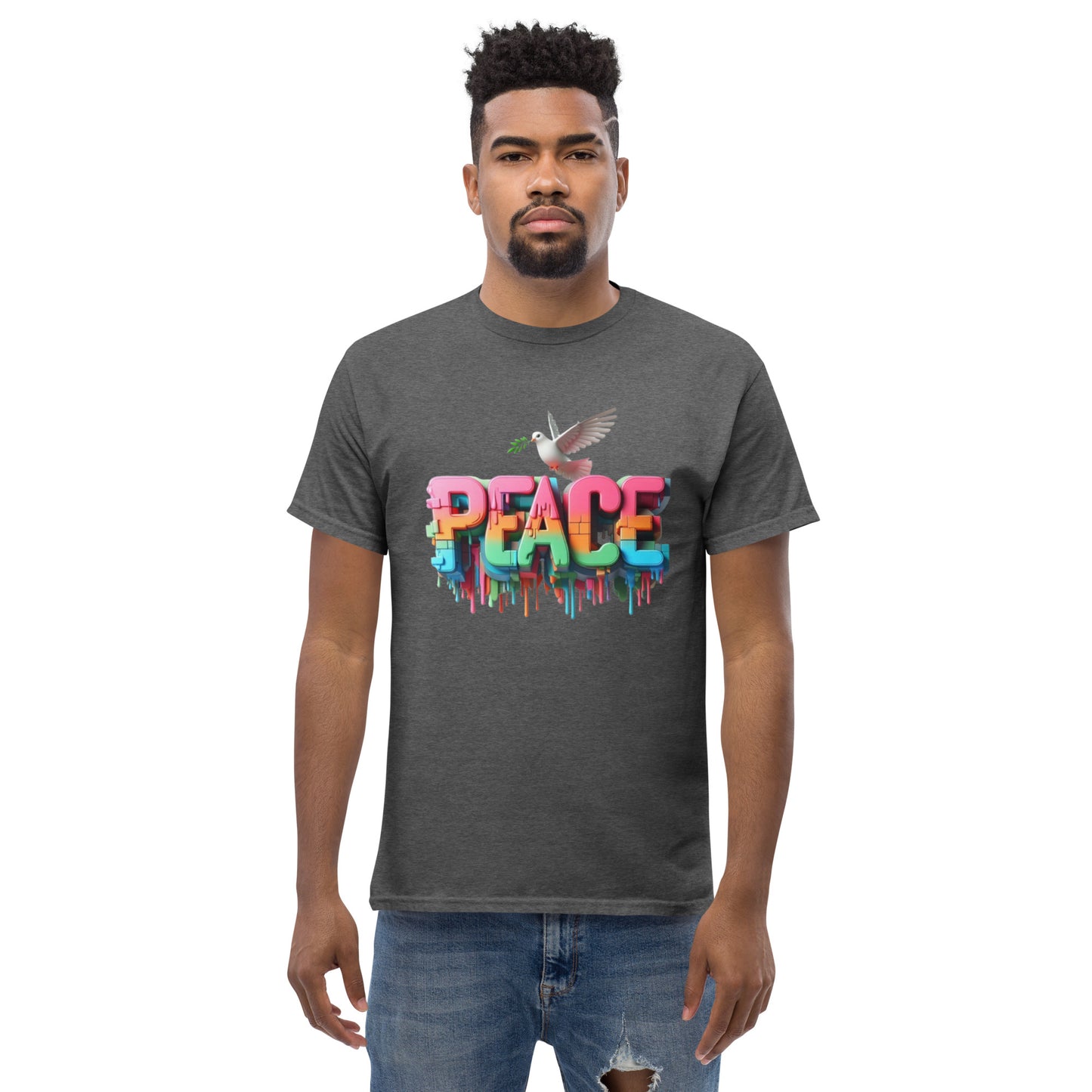 Men's classic tee, Peace