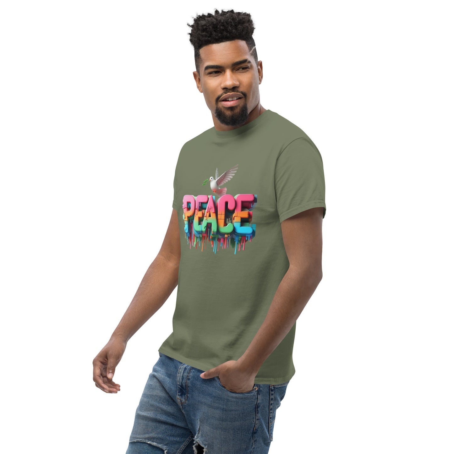Men's classic tee, Peace
