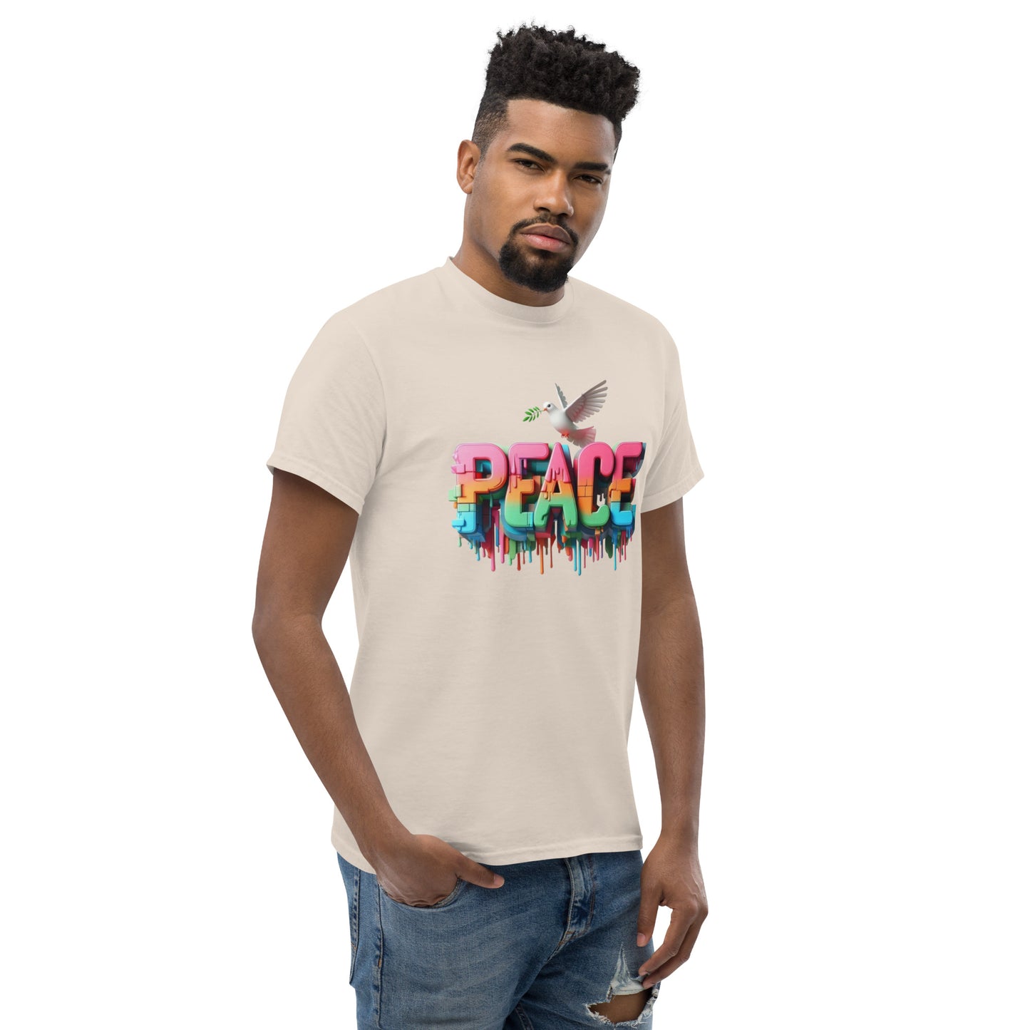 Men's classic tee, Peace