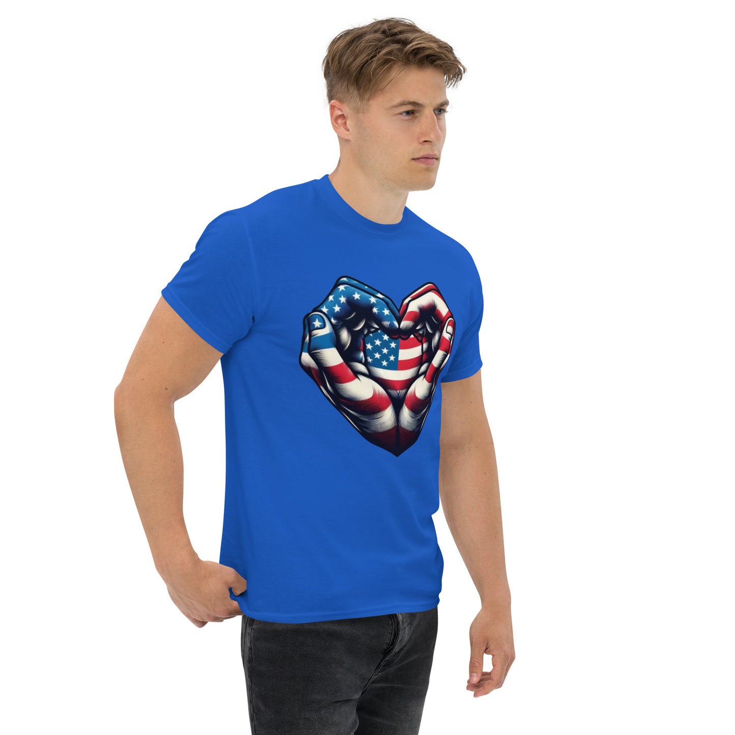Unisex classic tee, USA, Heart