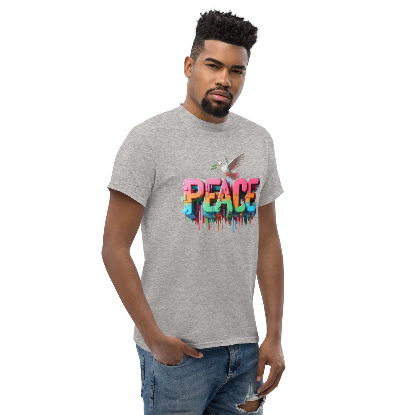 Men's classic tee, Peace