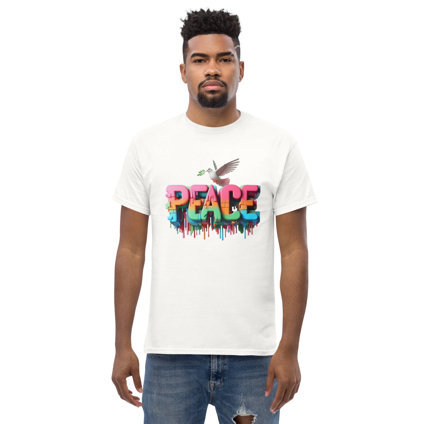 Men's classic tee, Peace