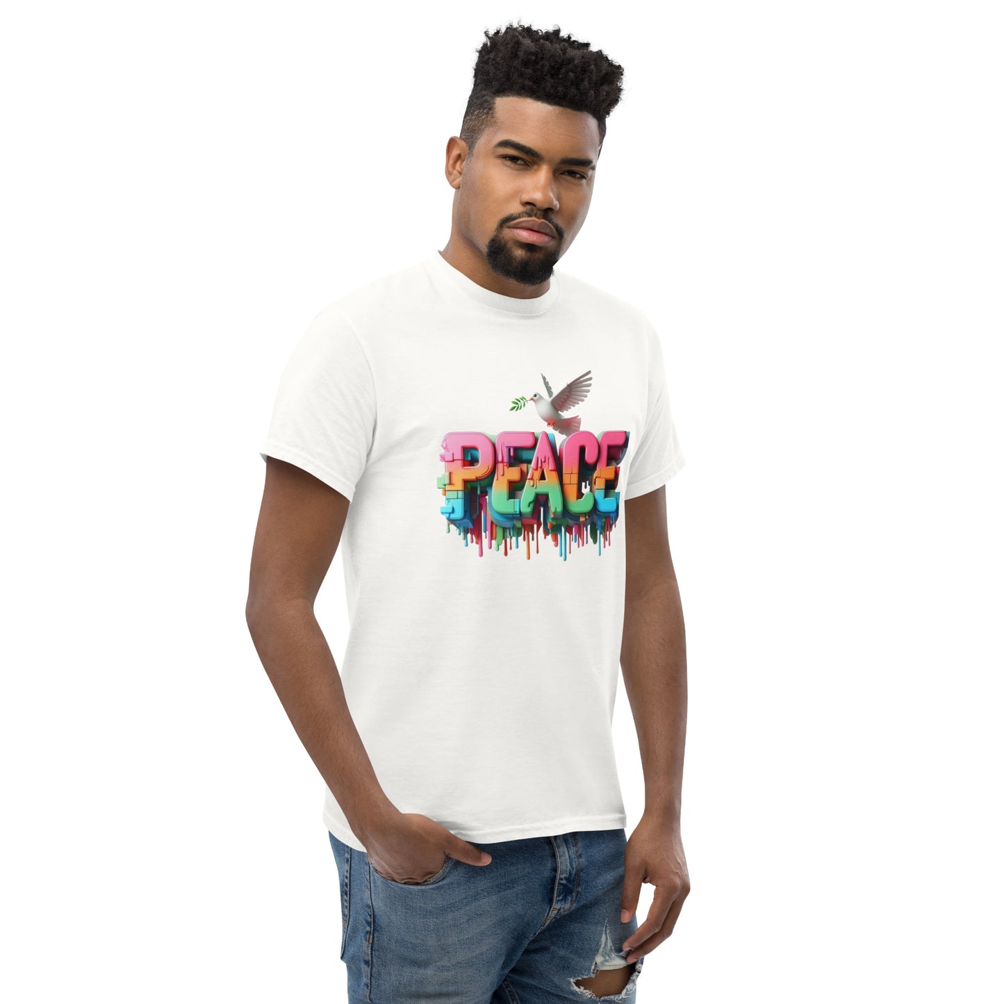 Men's classic tee, Peace