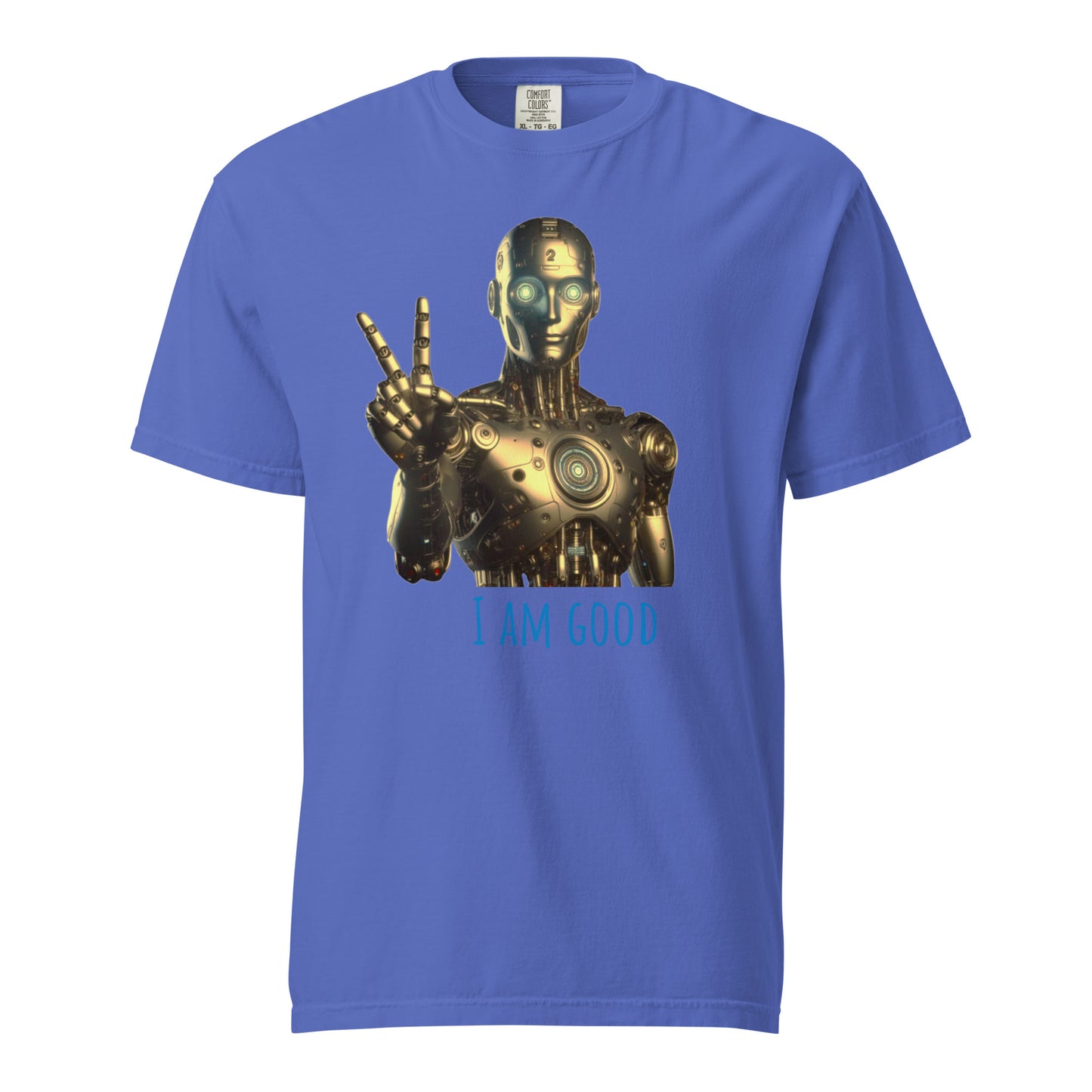 Schweres textilgefärbtes Unisex-T-Shirt