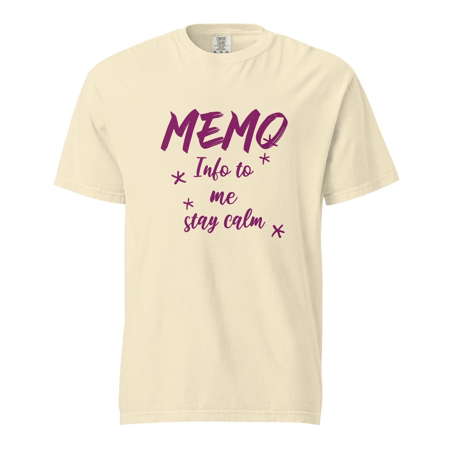 Schweres textilgefärbtes Unisex-T-Shirt