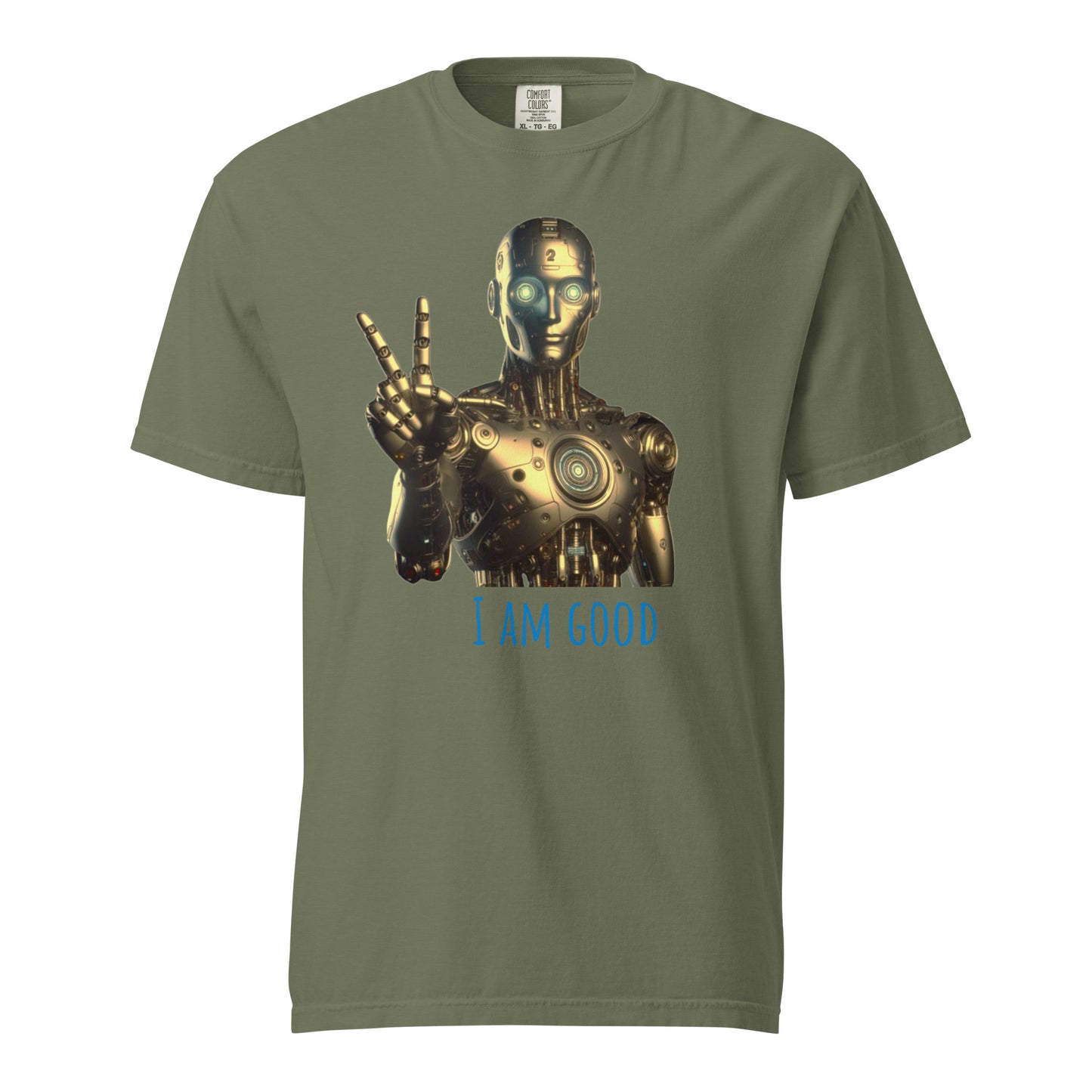 Schweres textilgefärbtes Unisex-T-Shirt