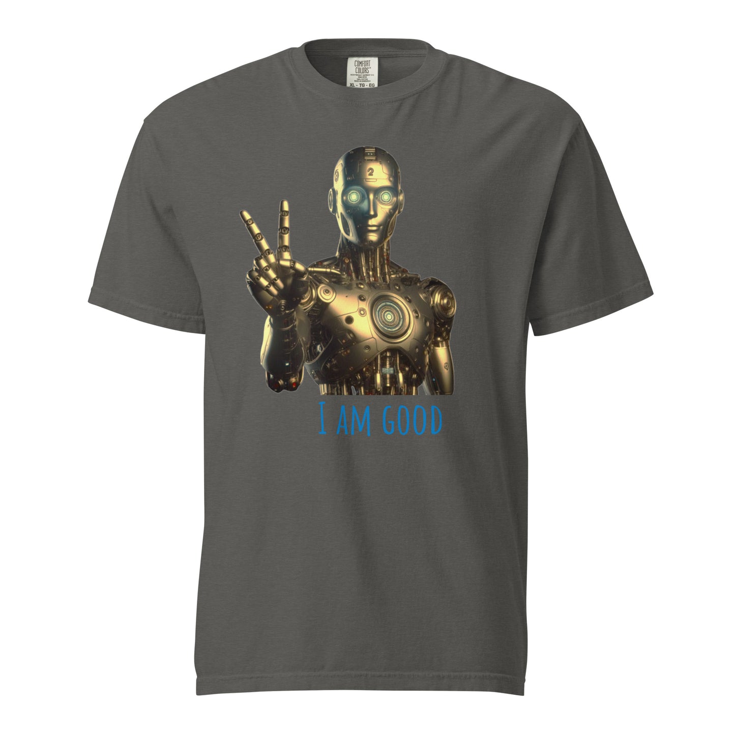 Schweres textilgefärbtes Unisex-T-Shirt