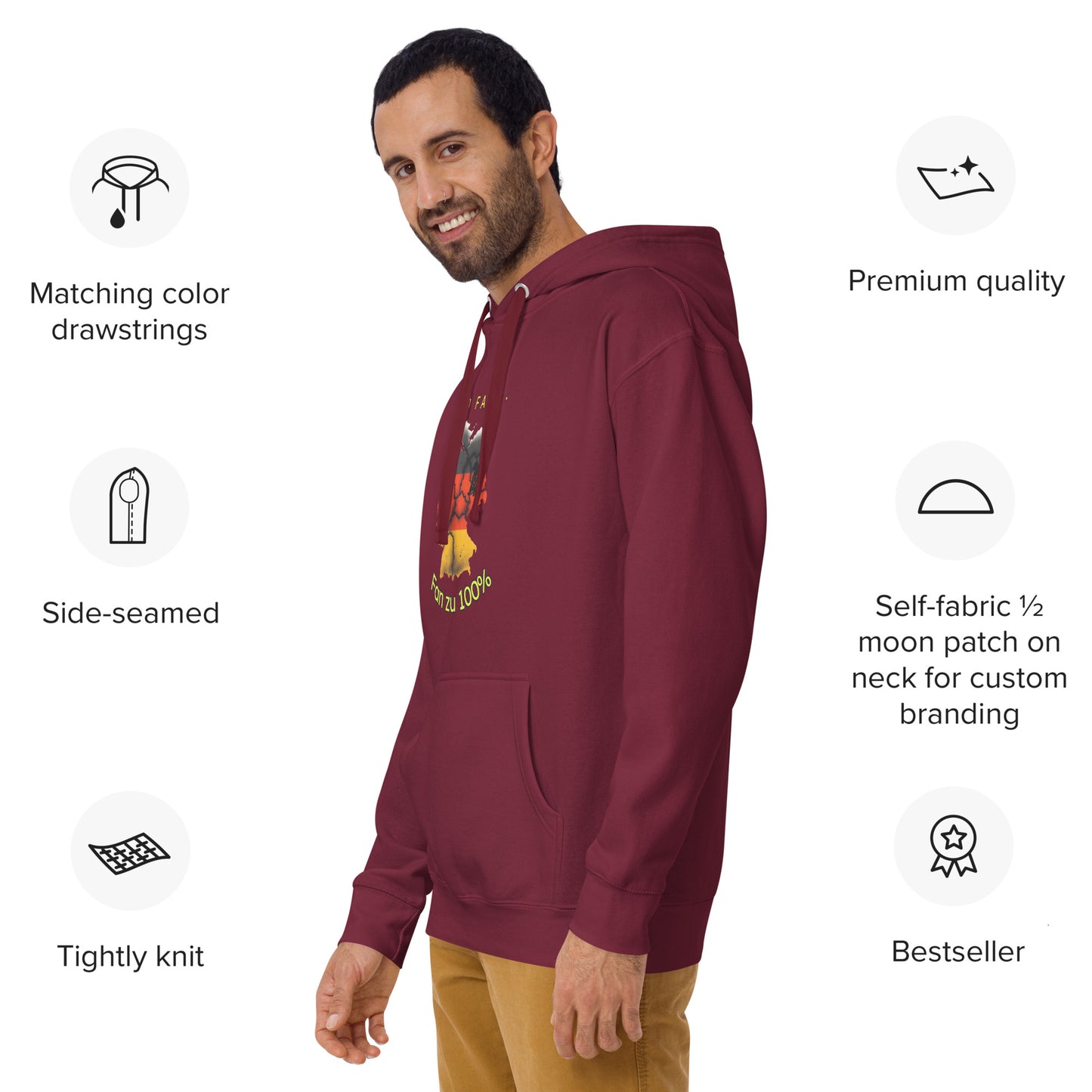 Unisex-Kapuzenpullover