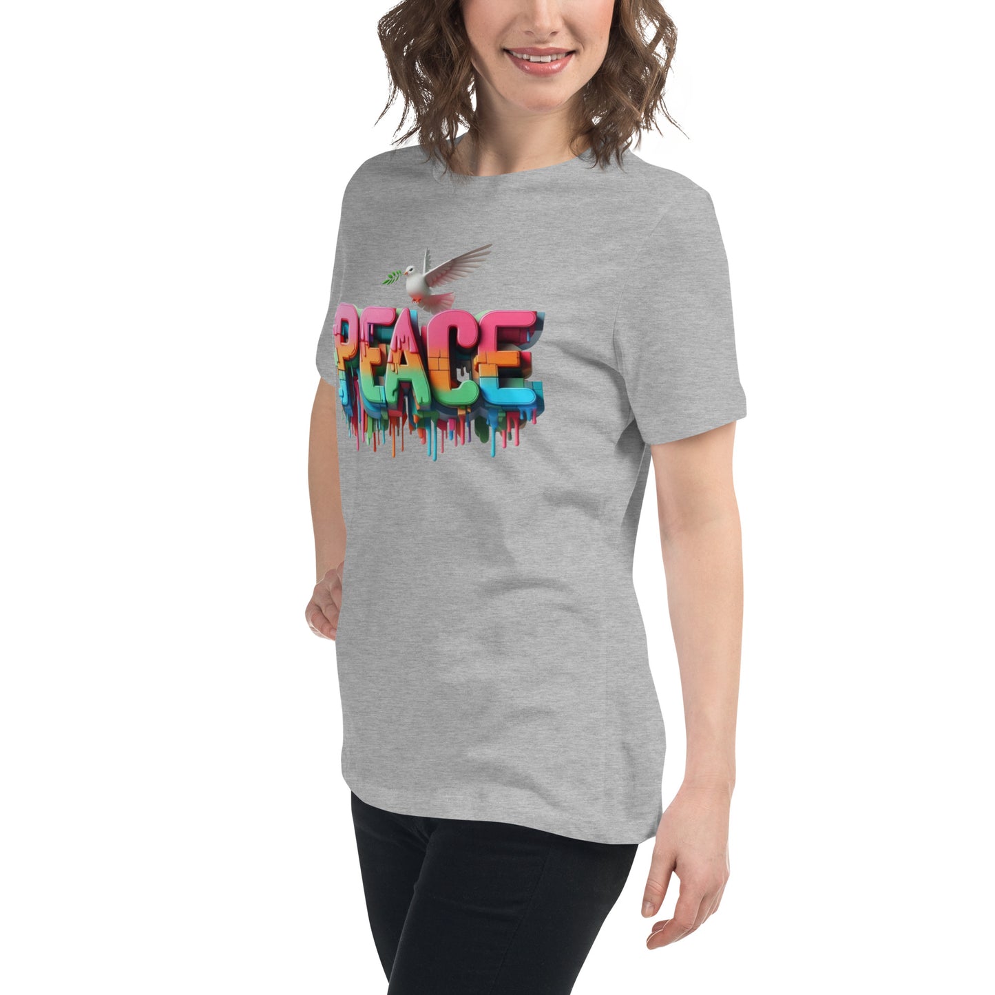 Women's Relaxed T-Shirt, Peace