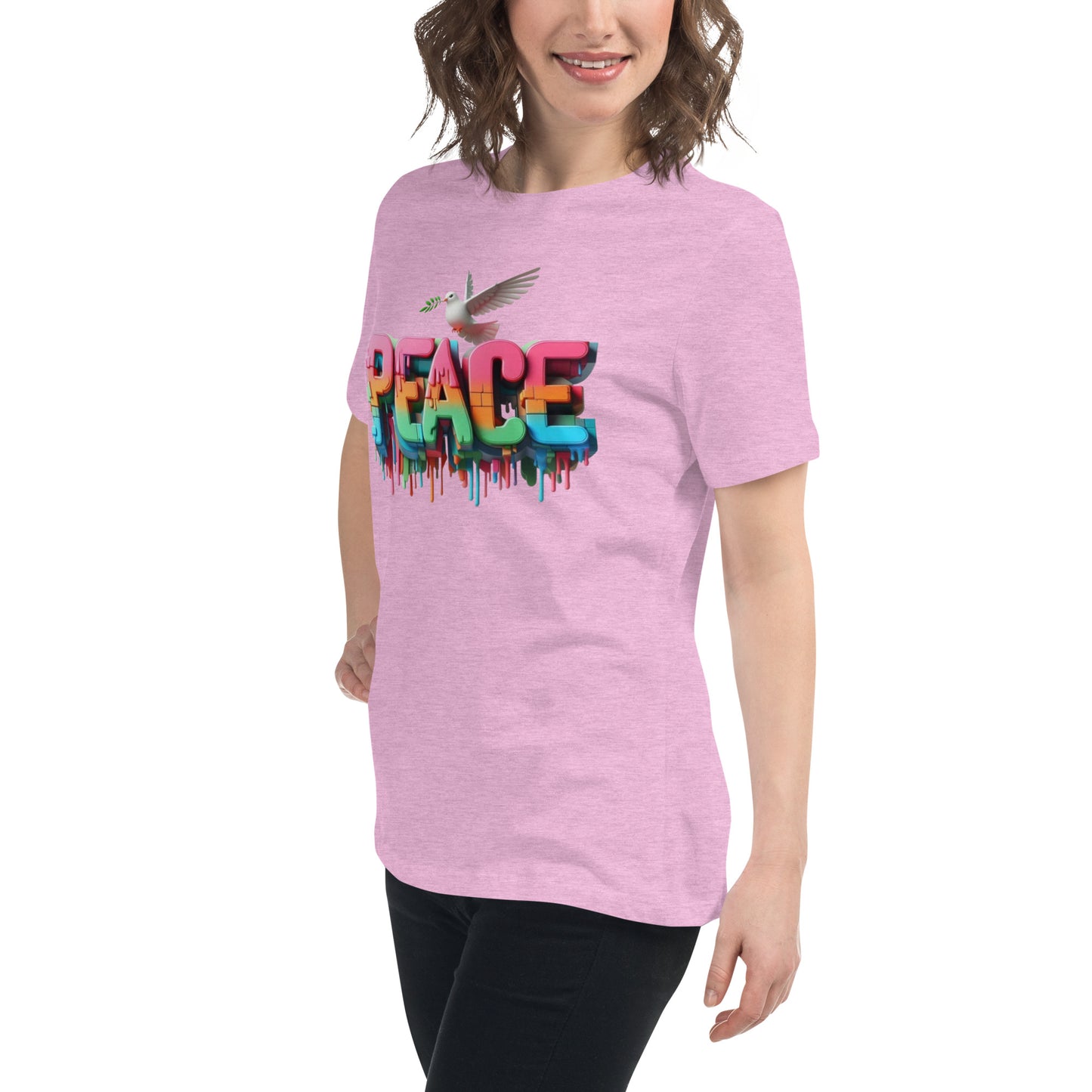 Women's Relaxed T-Shirt, Peace