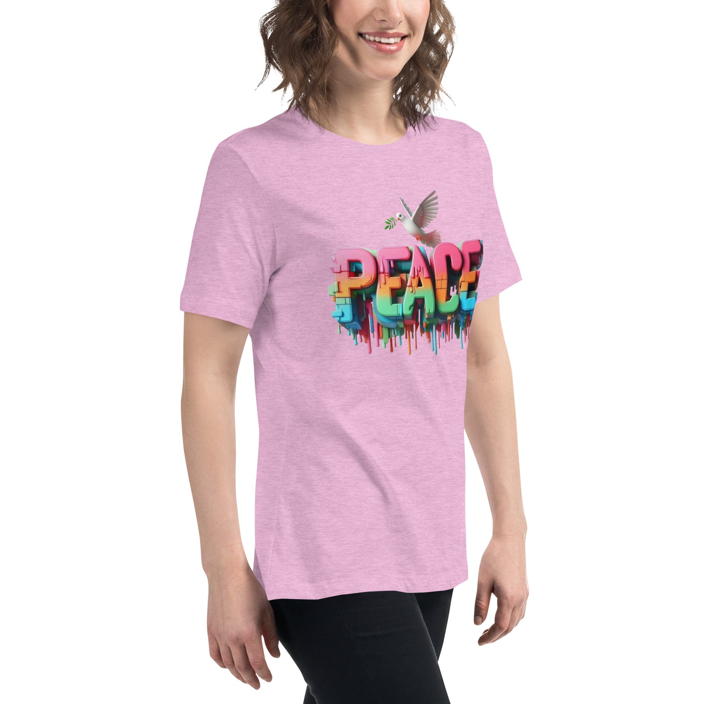 Women's Relaxed T-Shirt, Peace
