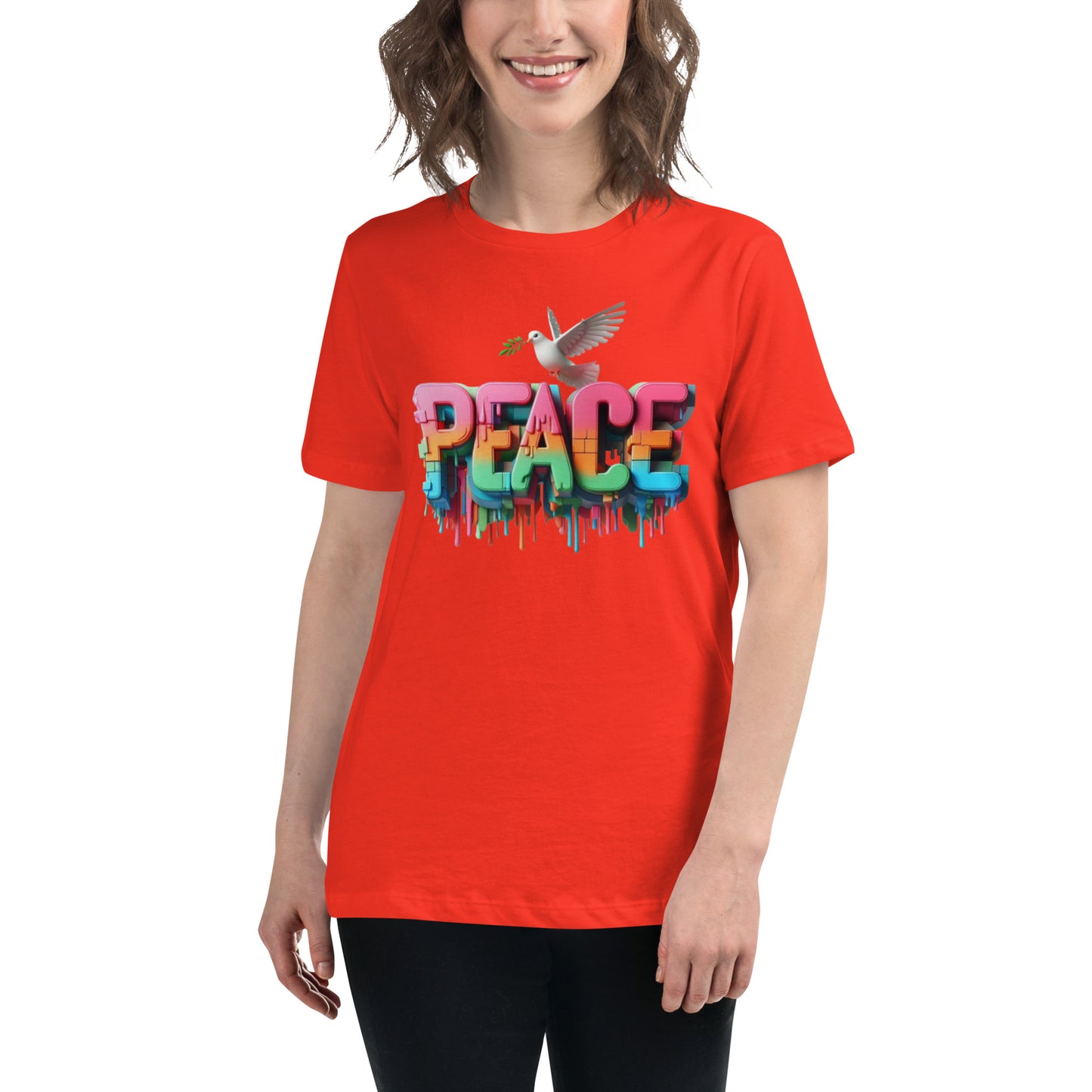 Women's Relaxed T-Shirt, Peace