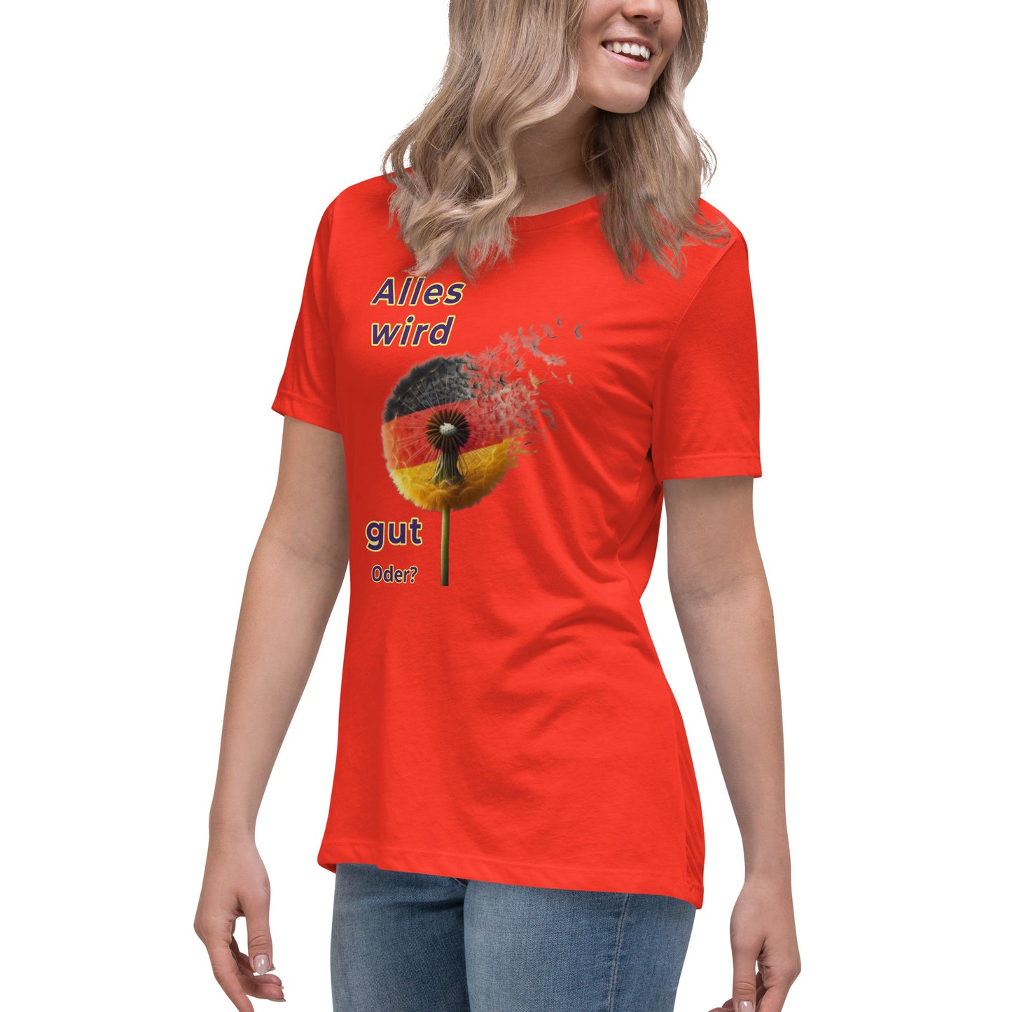 Lockeres Damen-T-Shirt mit Motiv BRD