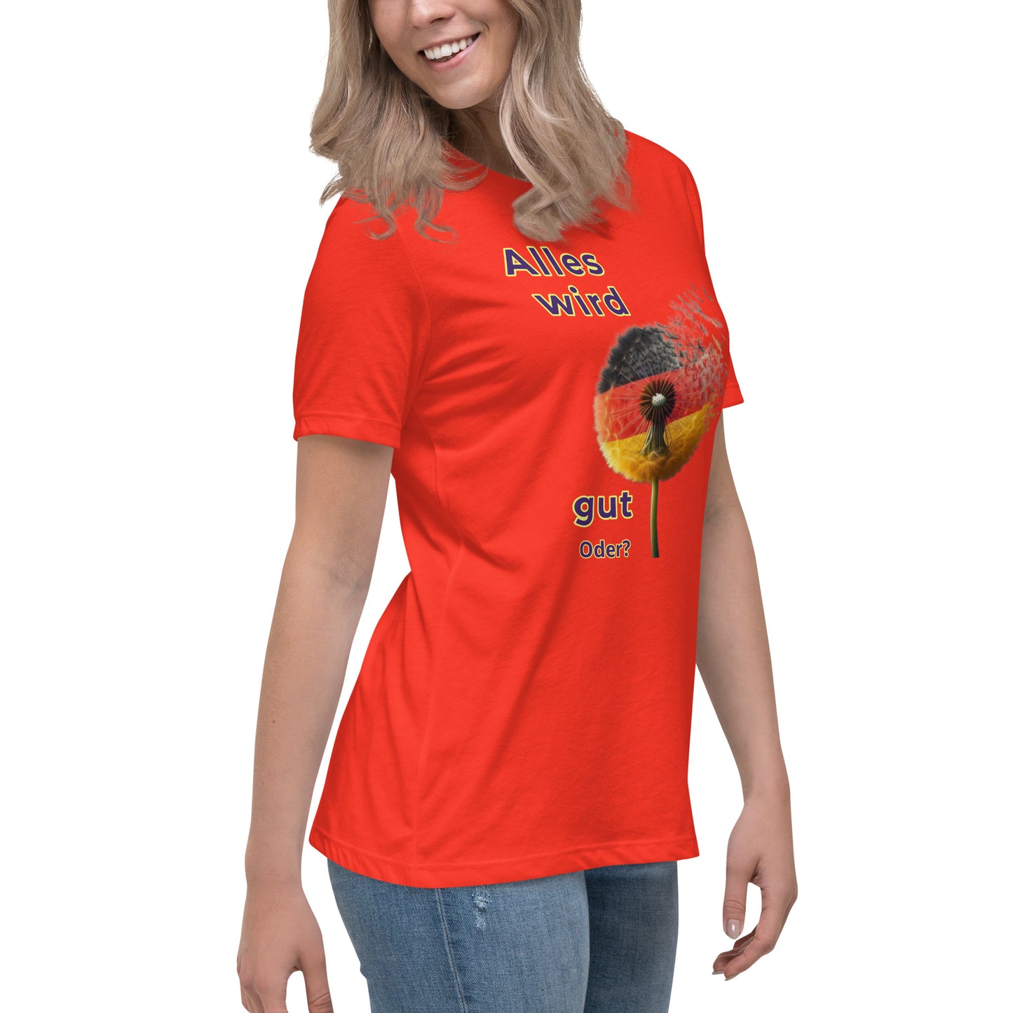 Lockeres Damen-T-Shirt mit Motiv BRD