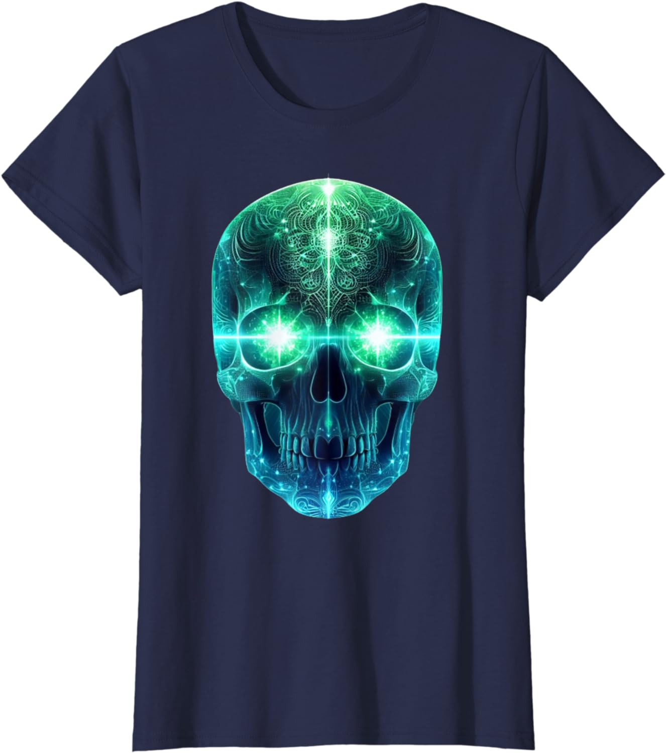 Luminous Head T-Shirt for Men, Women and Children, black