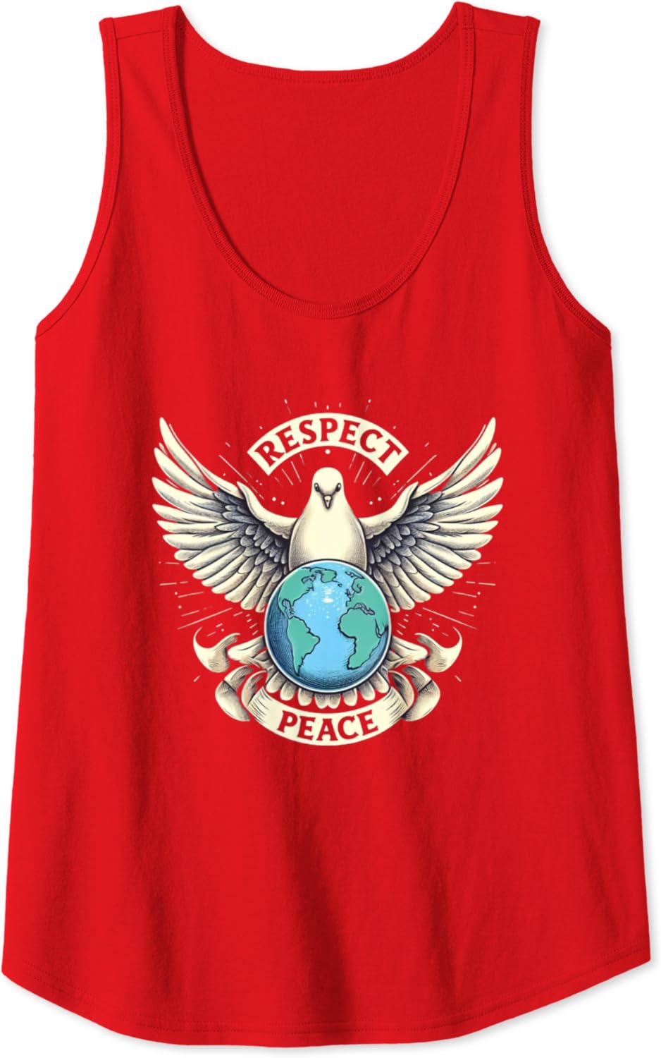 Respekt und Frieden auf der Erde Tank Top