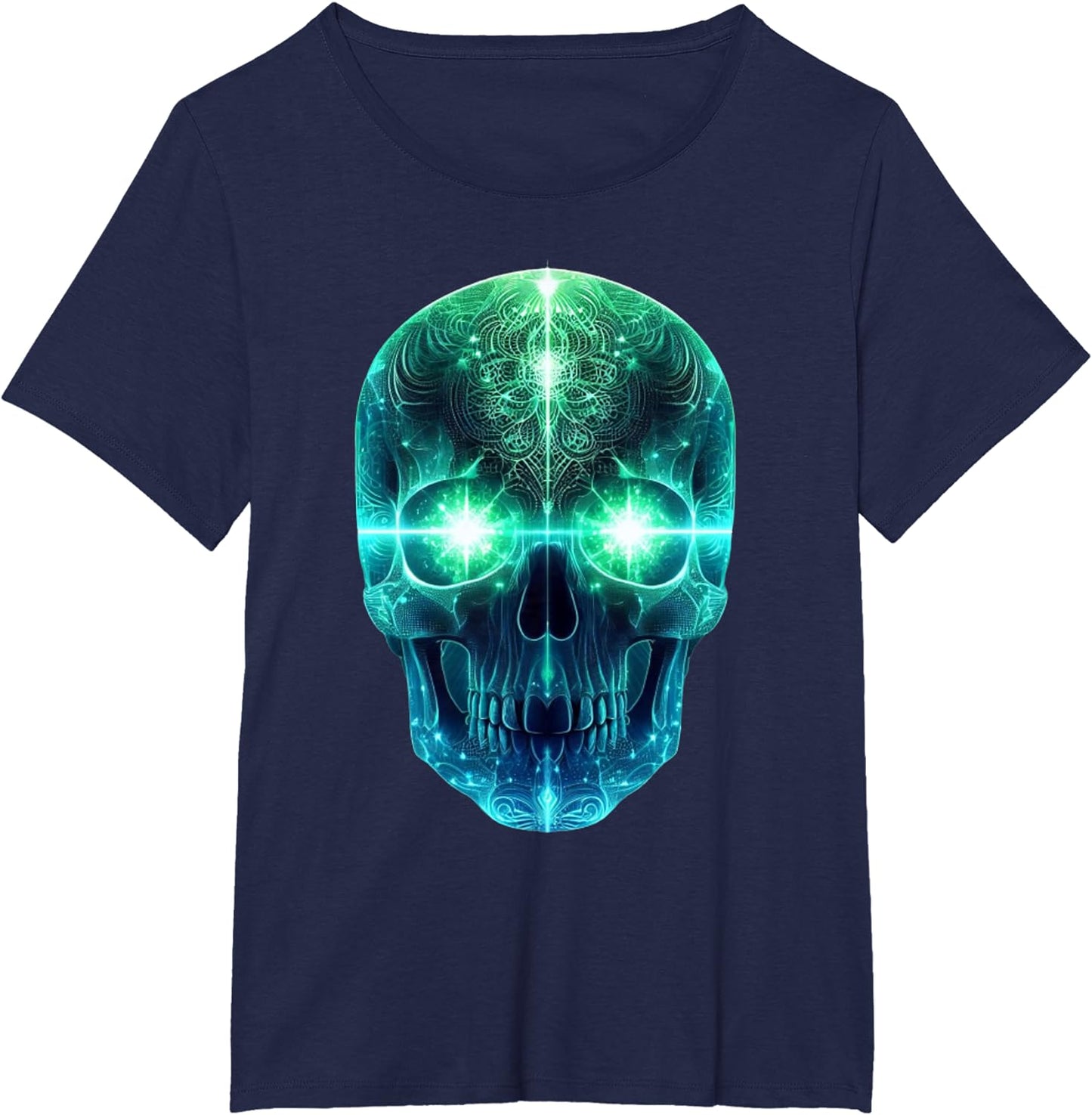 Luminous Head T-Shirt for Men, Women and Children, black