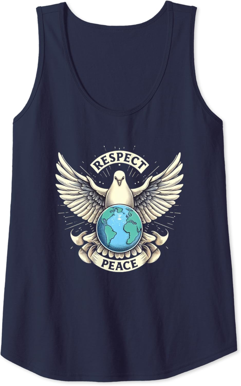 Respekt und Frieden auf der Erde Tank Top