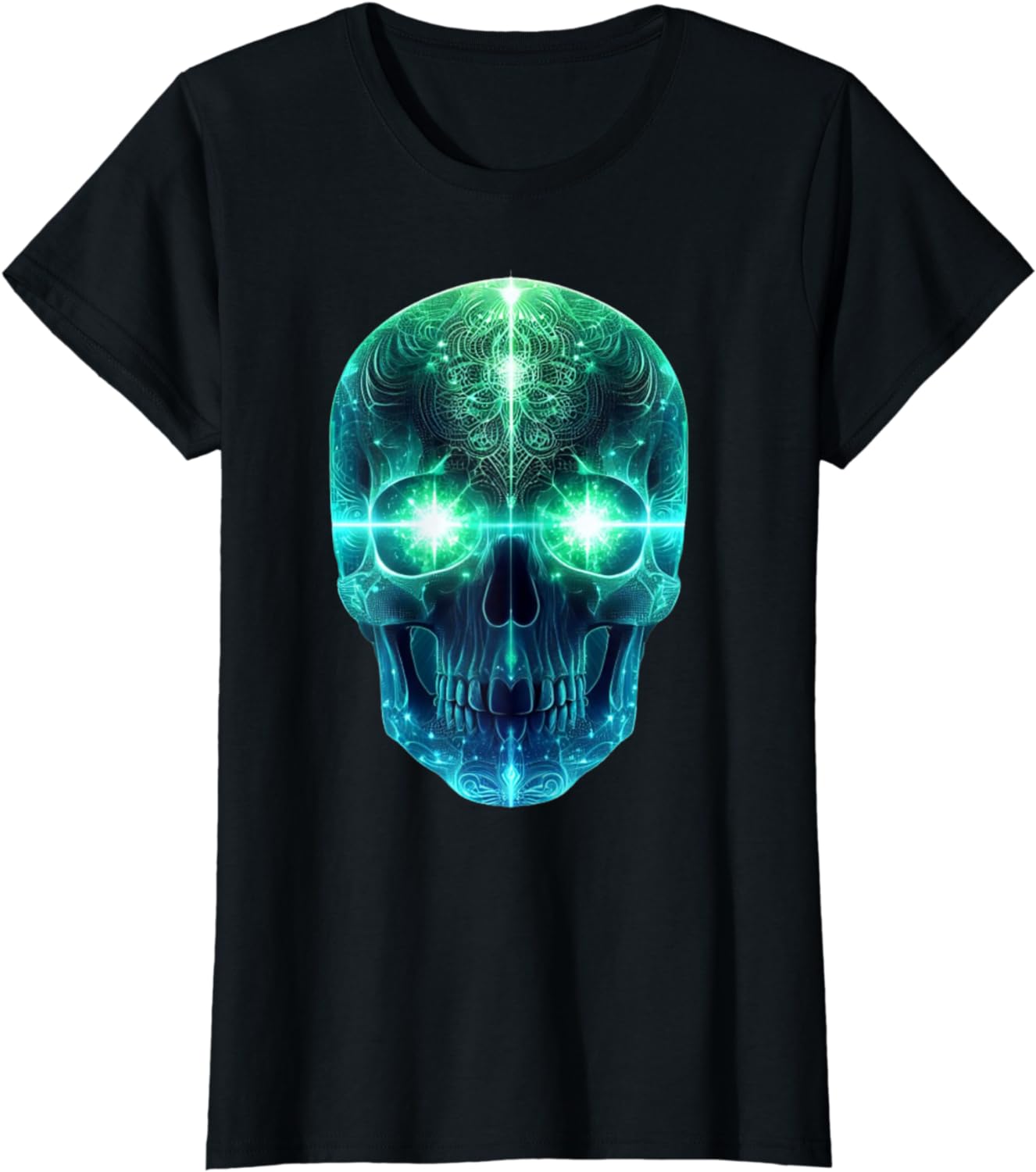 Luminous Head T-Shirt for Men, Women and Children, black