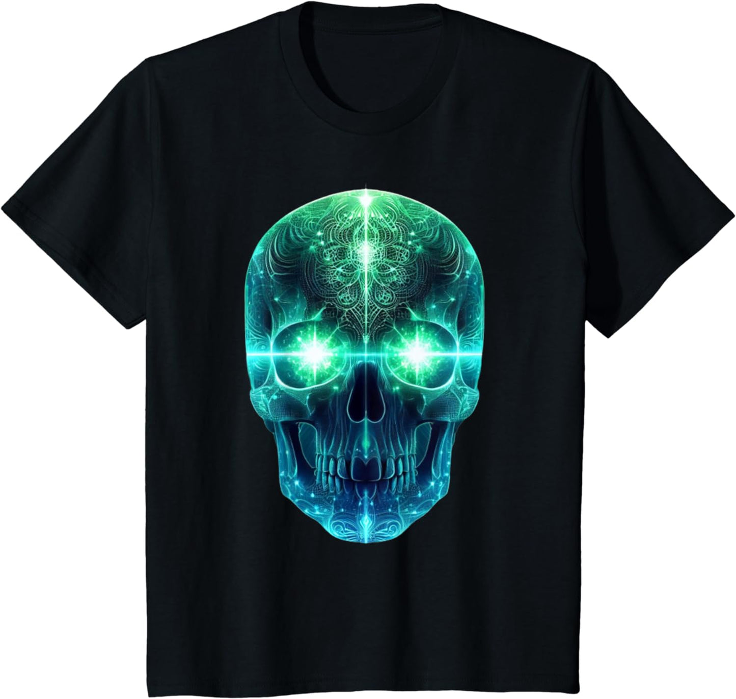 Luminous Head T-Shirt for Men, Women and Children, black