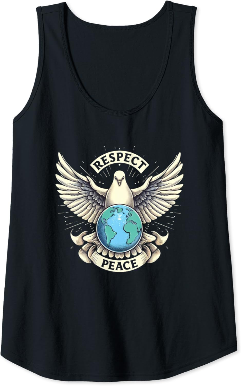 Respekt und Frieden auf der Erde Tank Top