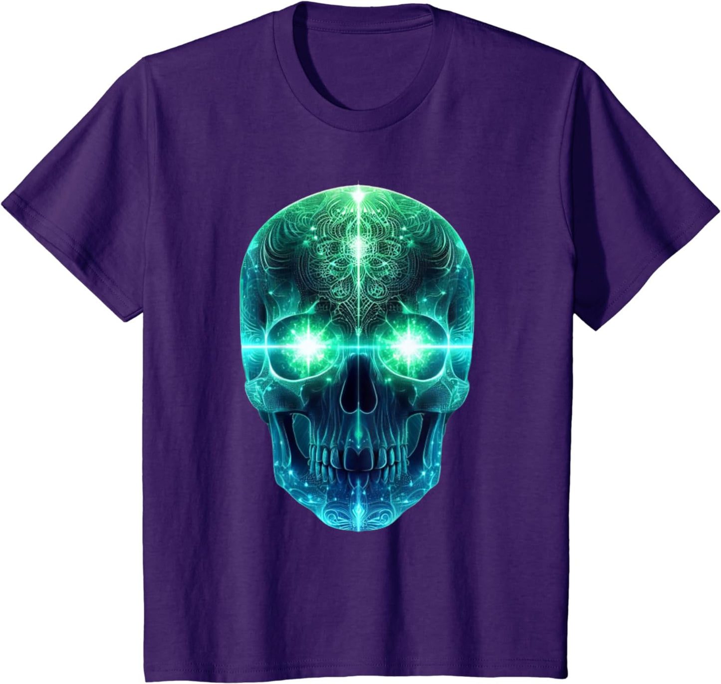 Luminous Head T-Shirt for Men, Women and Children, black