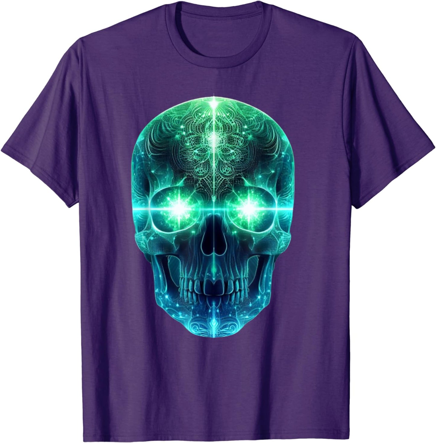 Luminous Head T-Shirt for Men, Women and Children, black
