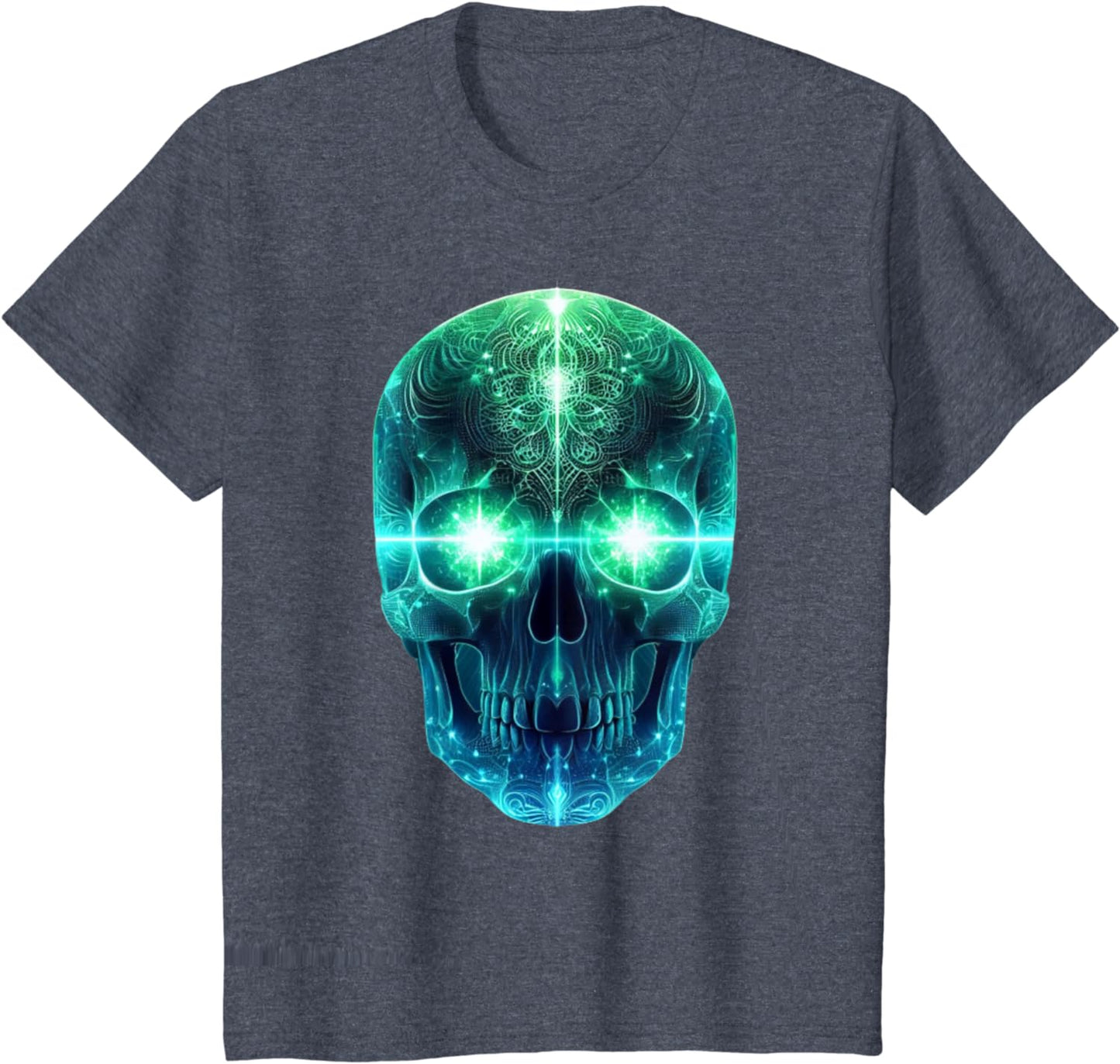 Luminous Head T-Shirt for Men, Women and Children, black