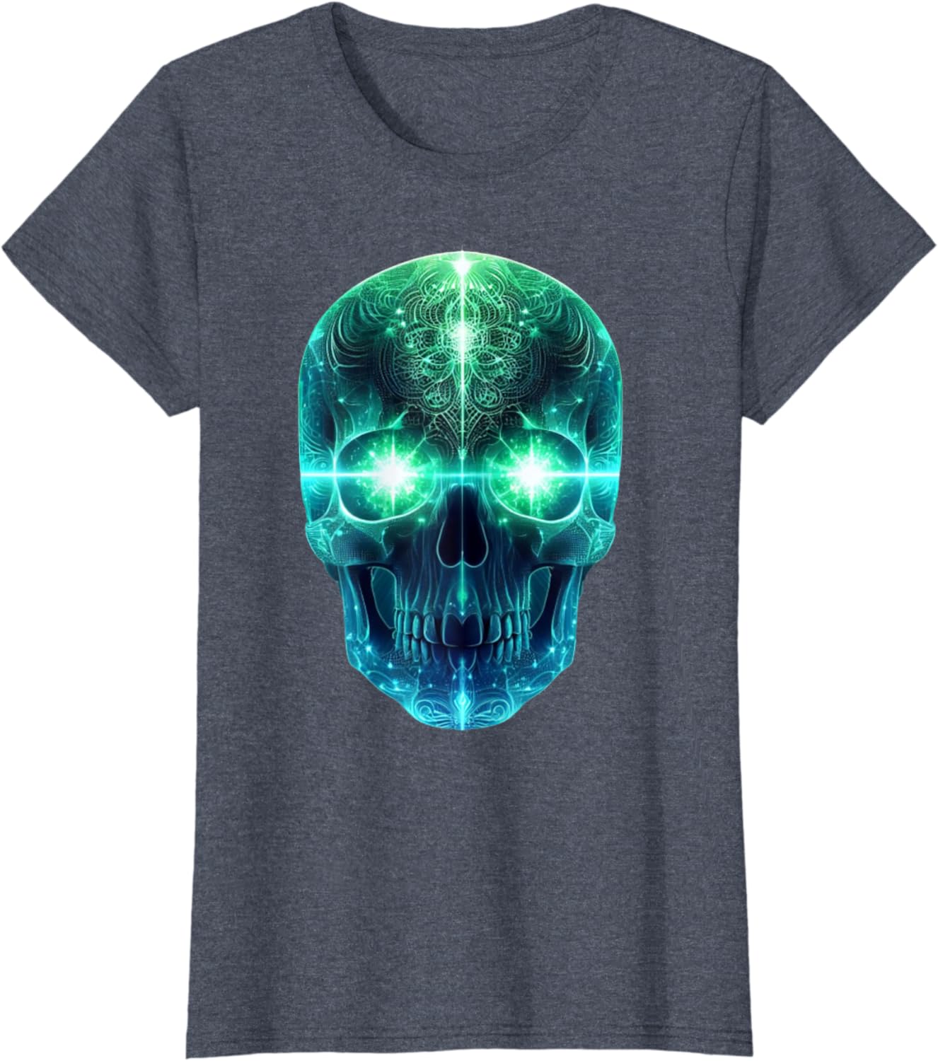 Luminous Head T-Shirt for Men, Women and Children, black