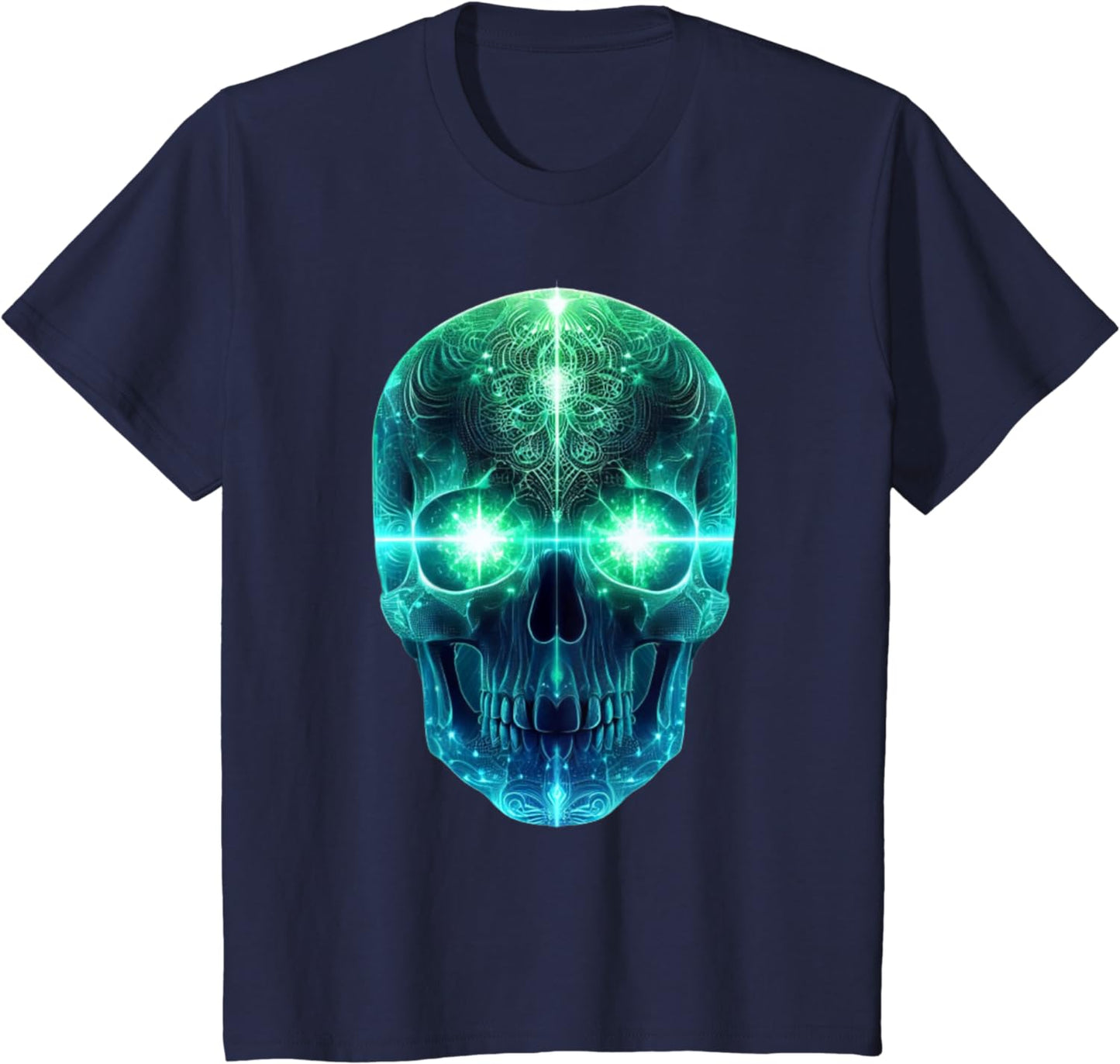 Luminous Head T-Shirt for Men, Women and Children, black