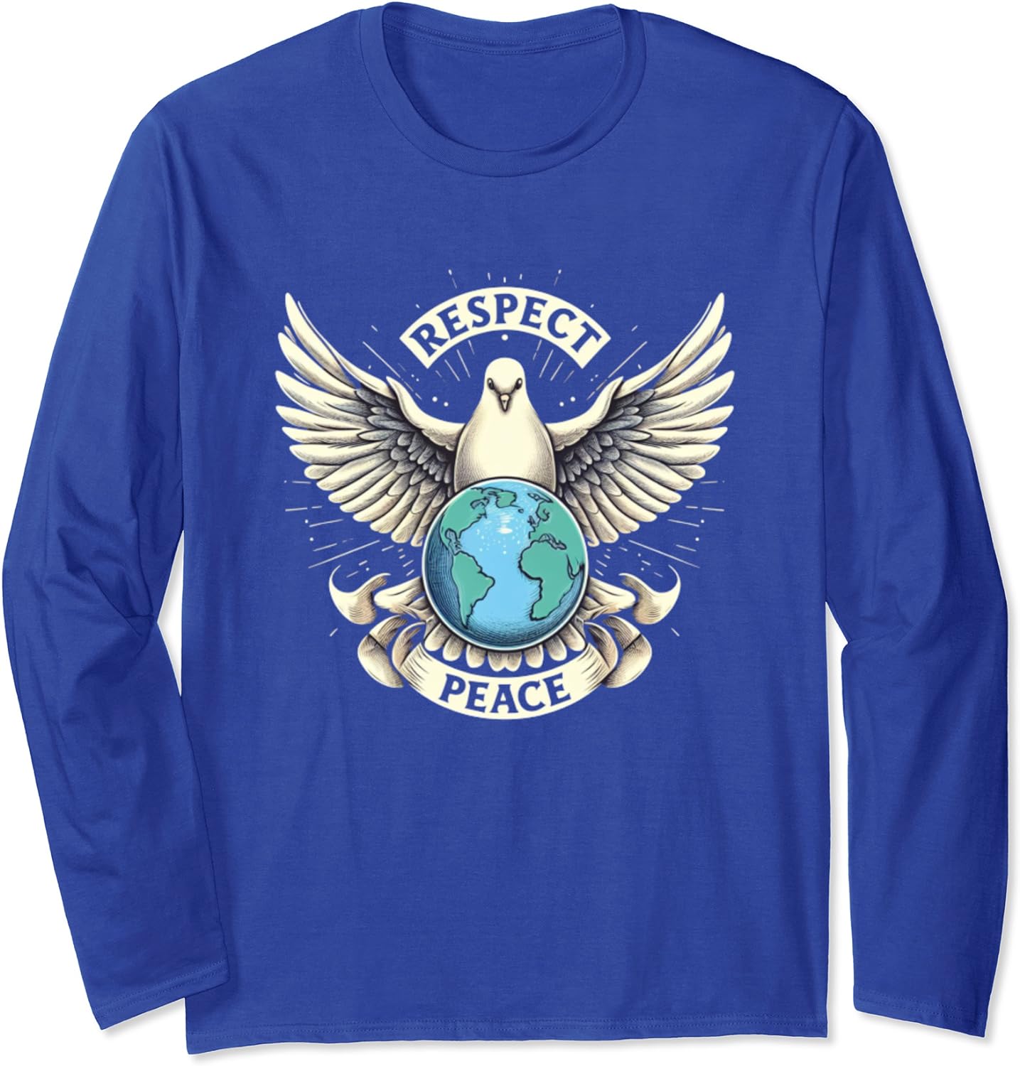 Respekt und Frieden auf der Erde Langarmshirt