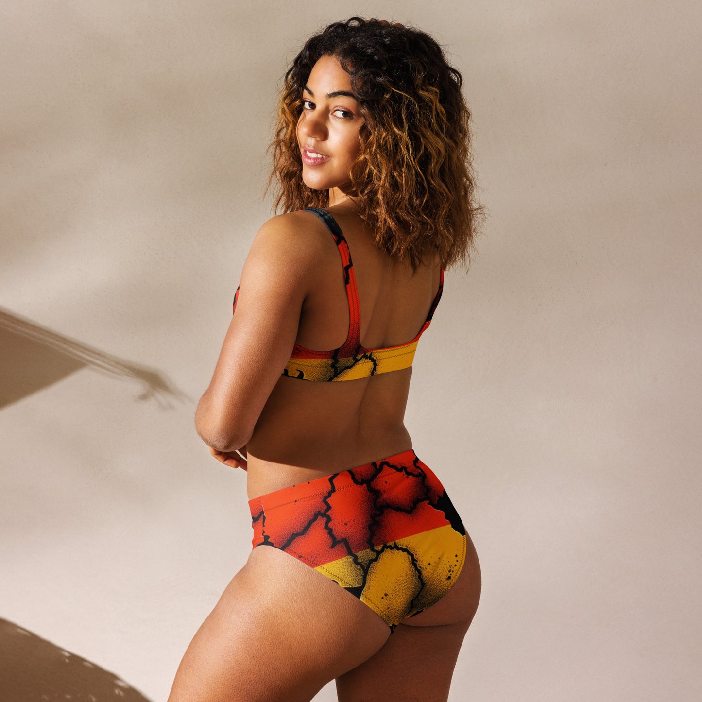 Recycled high-waisted bikini