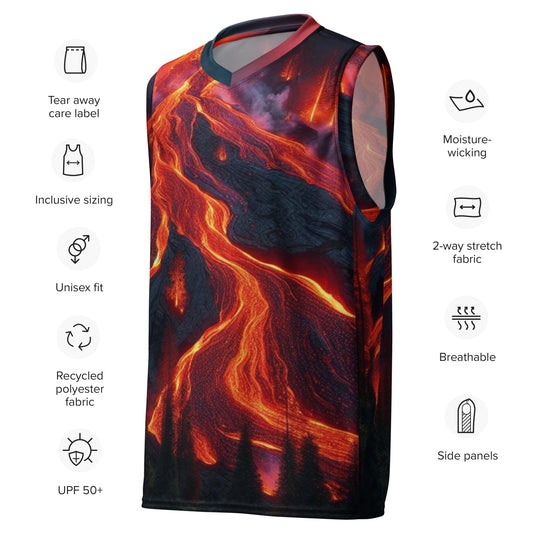 Recycled unisex basketball jersey