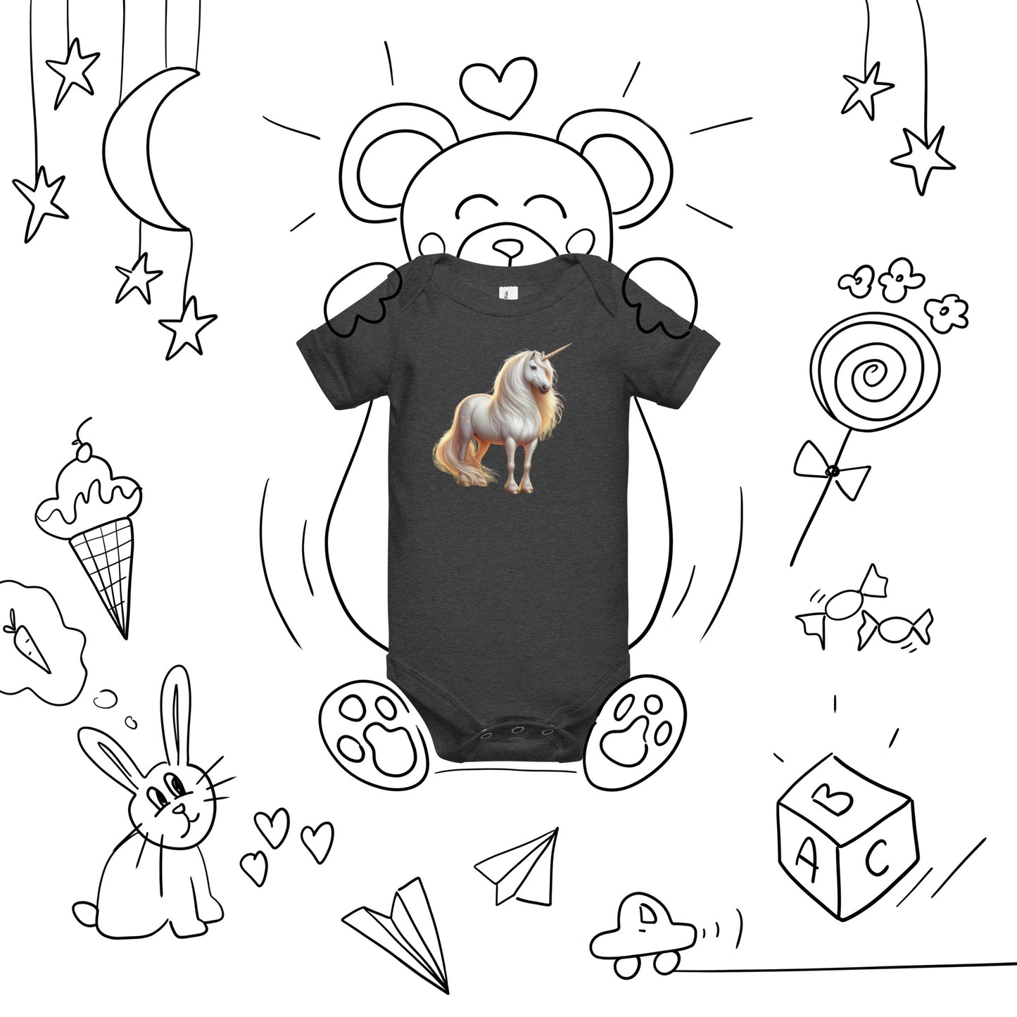 Kurzärmliger Baby-Einteiler