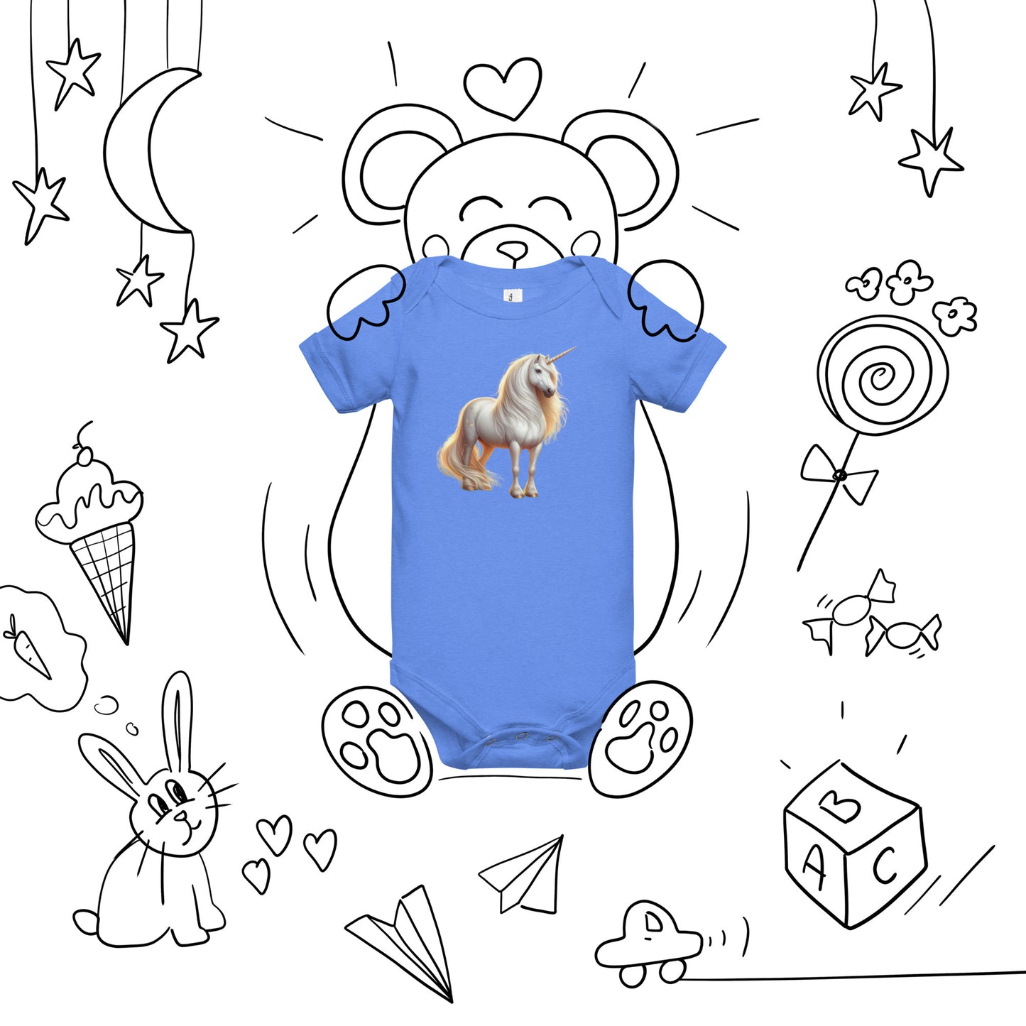 Kurzärmliger Baby-Einteiler
