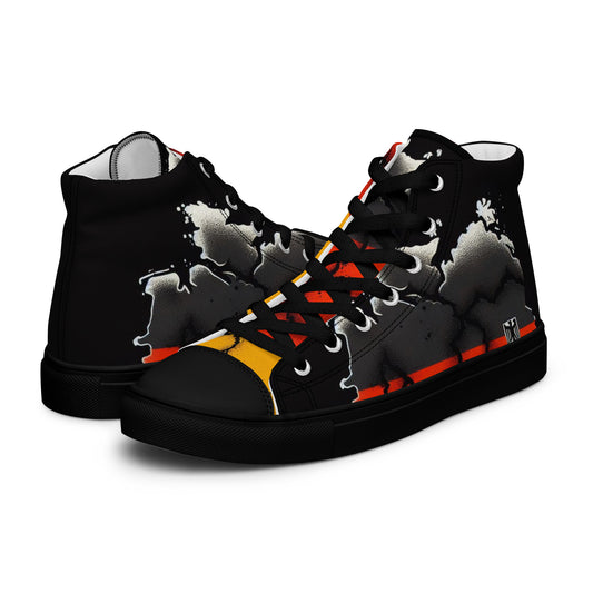 Men’s high top canvas shoes