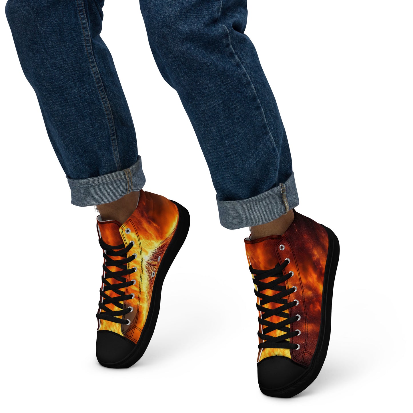 Men’s high top canvas shoes