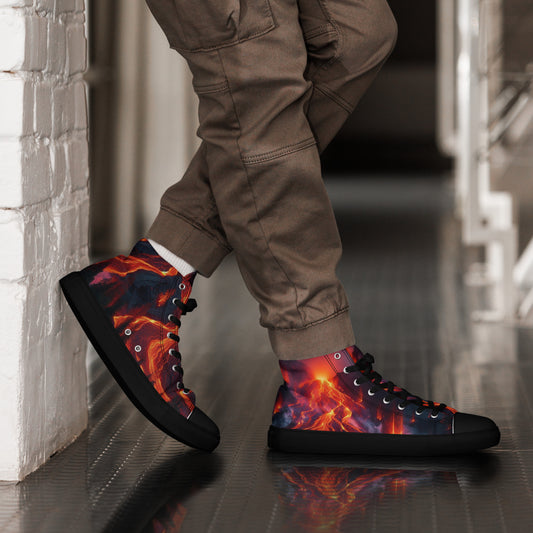 Men’s high top canvas shoes