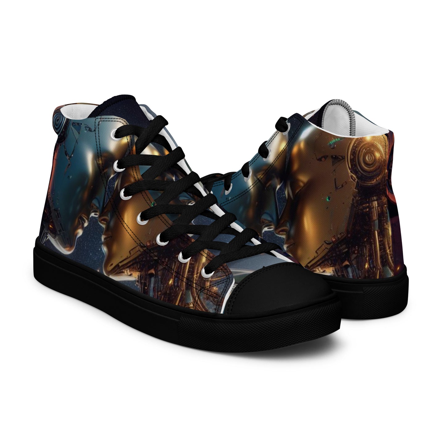 Men’s high top canvas shoes