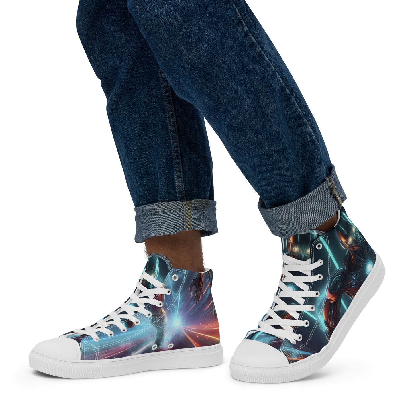 Men’s high top canvas shoes