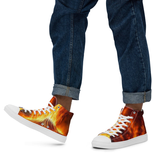Men’s high top canvas shoes
