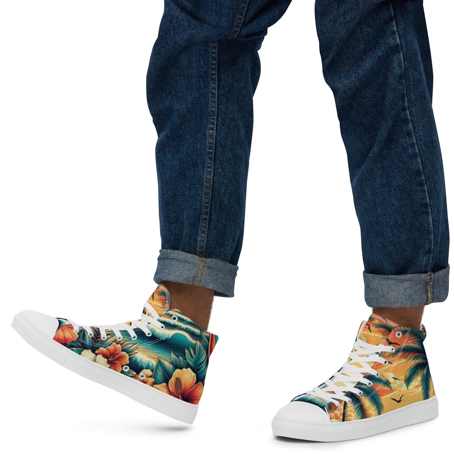 Men’s high top canvas shoes