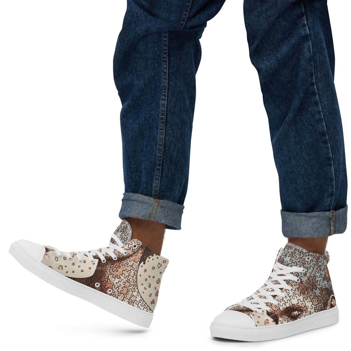 Men’s high top canvas shoes