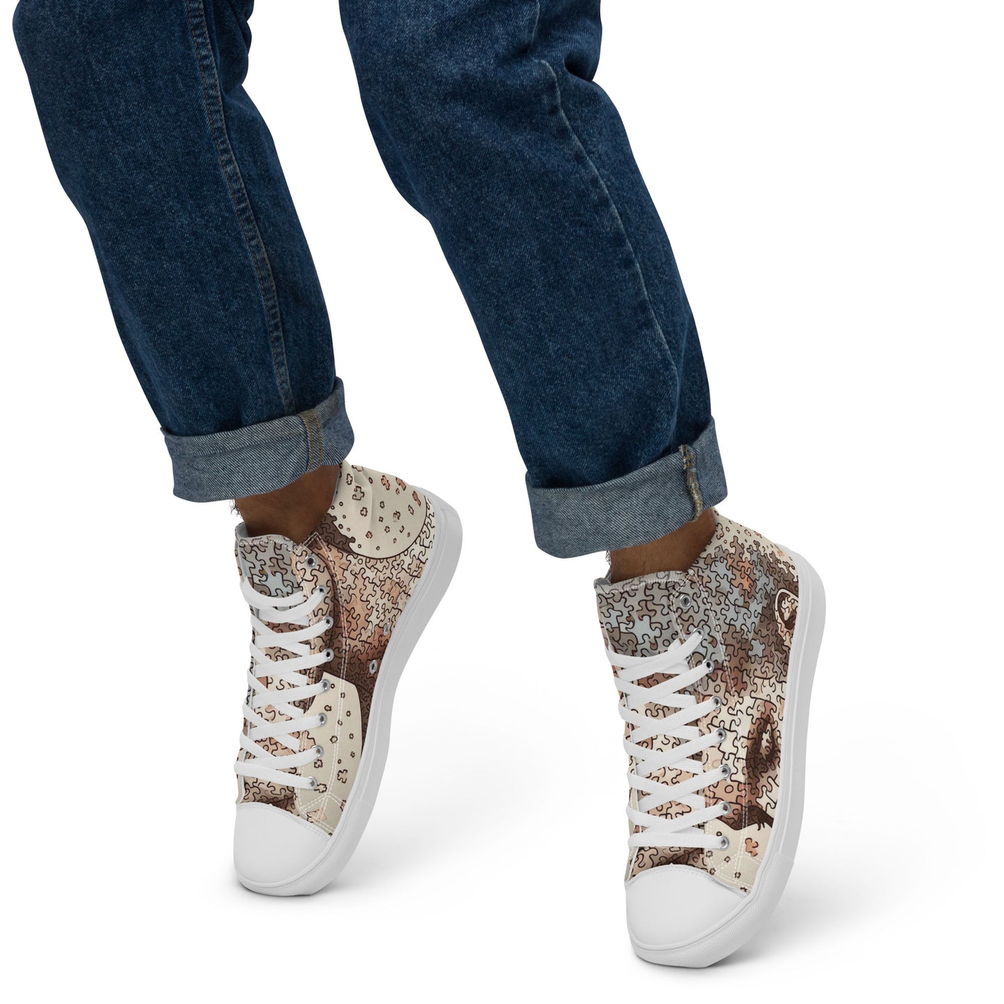 Men’s high top canvas shoes