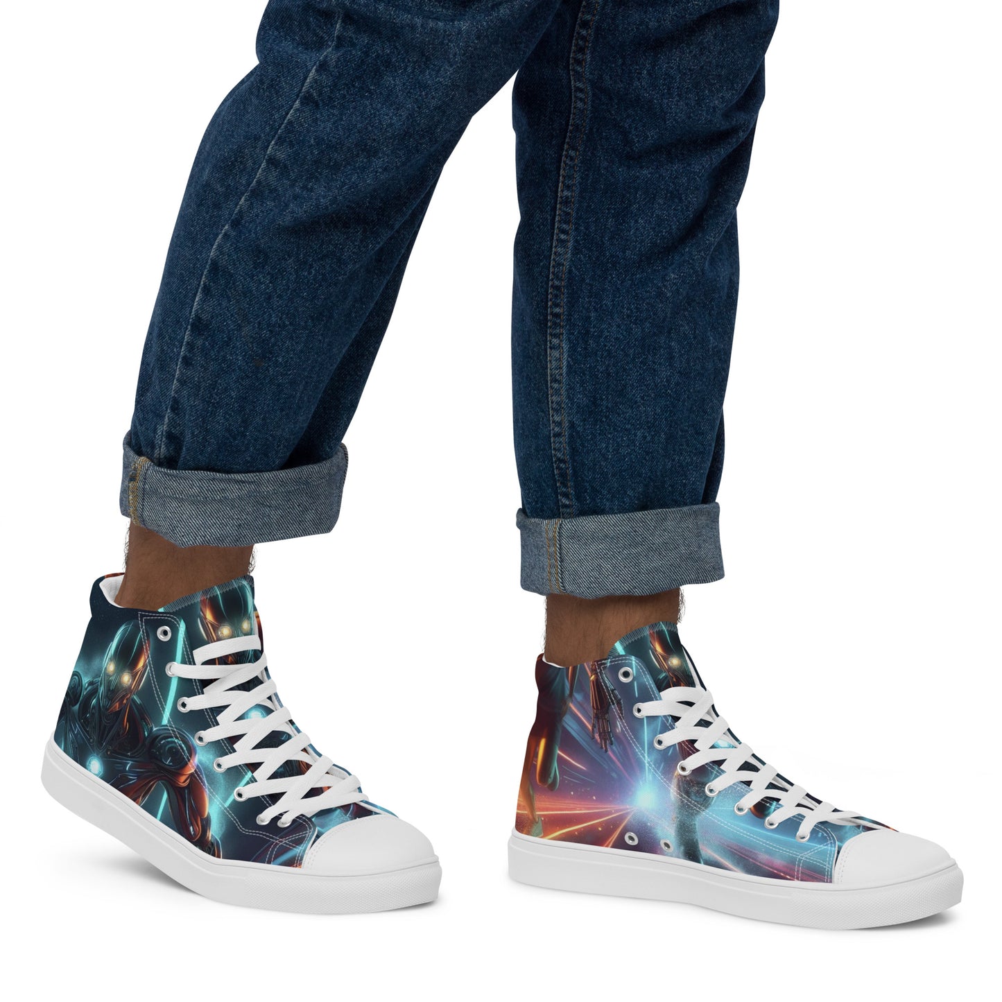 Men’s high top canvas shoes