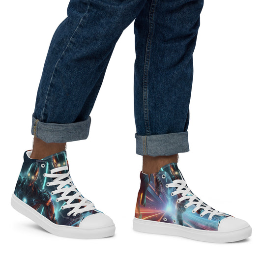 Men’s high top canvas shoes