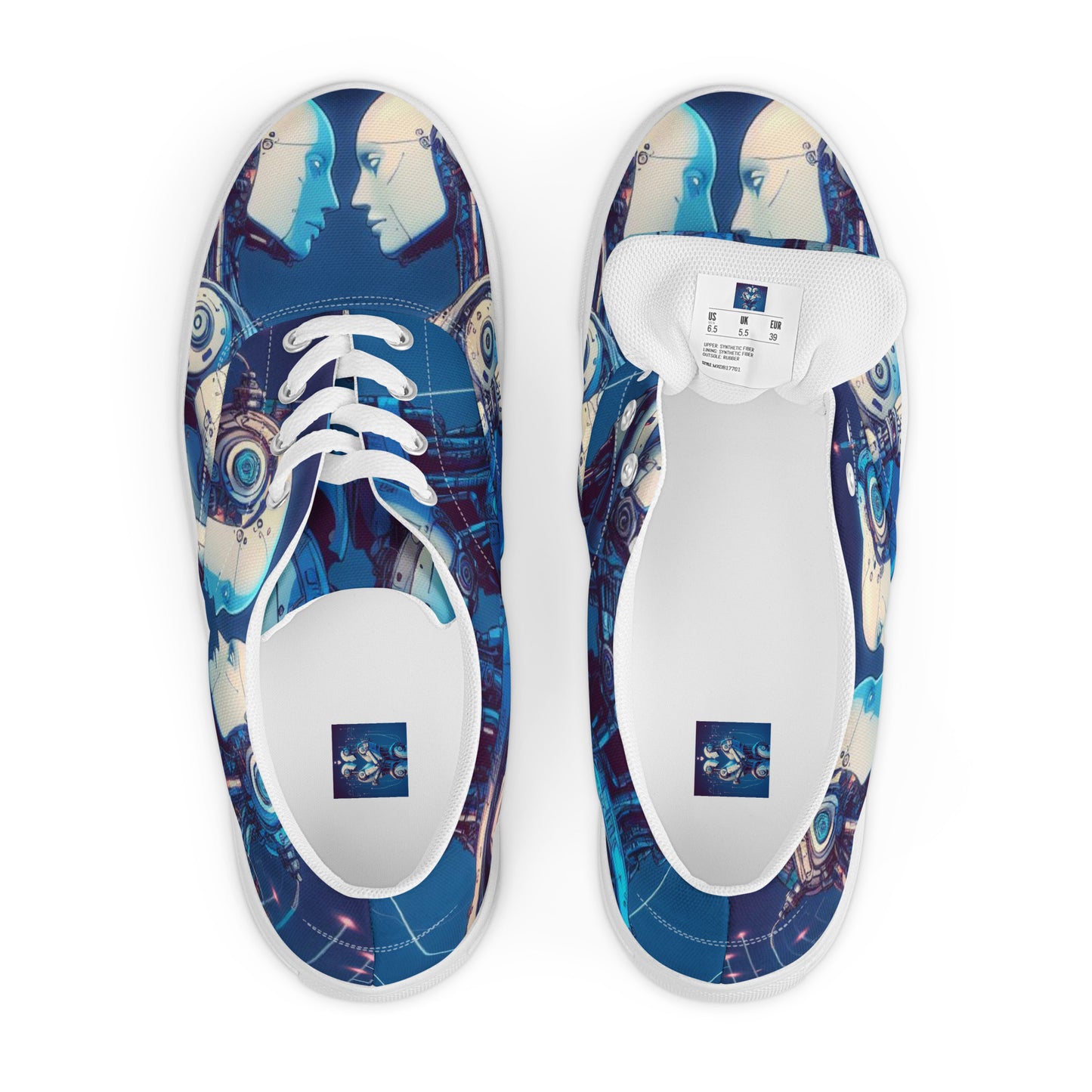 Men’s lace-up canvas shoes