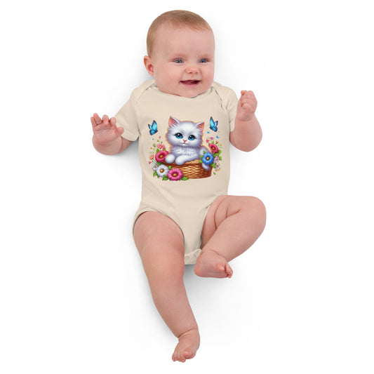 Organic cotton baby bodysuit